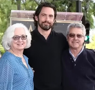 Peter Ventimiglia with his wife and their son.